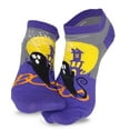 thumbnail image 6 of Silly Ghost Boo Hunted House Spider Web Fun Novelty Halloween Cotton lowcut Ankle Socks Women 3-Pairs 9-11 Purple, 6 of 8