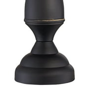 Regency Hill Ben Rustic Farmhouse Table Lamps 25 High Set of 2 Dark Bronze Metal Beige Linen Drum Shade for Bedroom Living Room Bedside Nightstand