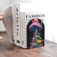 thumbnail image 6 of Naloa Colorful Mushroom 2 Pcs Bookend Large Capacity Office Book Ends for Home Office Library School Study Decoration, 6 of 8