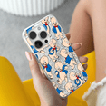 thumbnail image 5 of Mobile phone case with glitter overflow effect for Apple IPHONE 14 PRO original and officially Licensed Looney Tunes pattern Porky Pig 001 optimally adapted to the shape of the mobile phone, 5 of 5