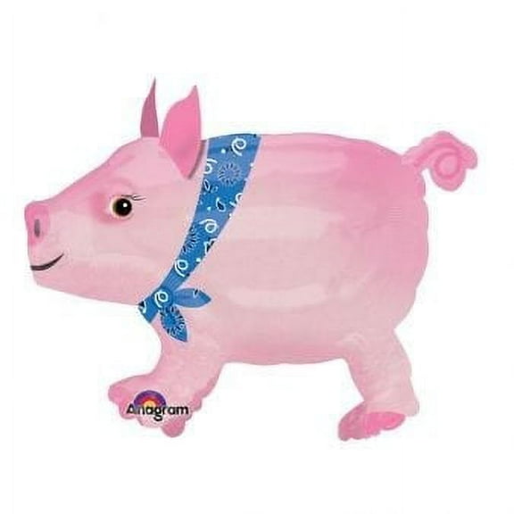 24" Precious Pig Buddy Airwalker  Balloon (Each) - Party Supplies
