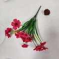 thumbnail image 2 of Hvmvliv Artificial Flowers 2Pc Artificial Flower Real Bridal Wedding Bouquet Home Decoration Hot Pink, 2 of 9