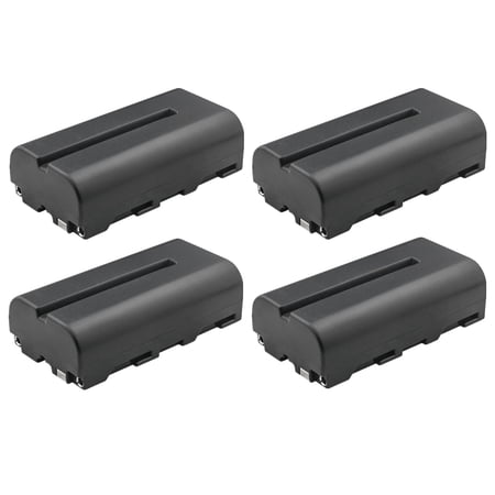 Kastar 4-Pack NP-F550 / NP-F570 Li-ion Battery 7.4V 2900mAh Replacement for Elvid FieldVision 4KV2 7 Monitor FieldVision 10.1 LCD On-Camera Monitor SkyVision 7 Wireless Aerial Imaging Monitor