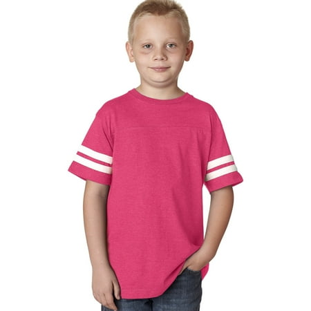 LAT 6137 Youth Football Fine Jersey Tee (Best American Football Jerseys Of All Time)