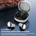 thumbnail image 3 of Invisible Sleep Headphones，Noise Cancelling Earbuds for Sleep，Wireless Bluetooth 5.3 ，Mini Earbuds for Small Ear Tiny Hidden Headphones for Women-White, 3 of 7
