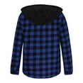 thumbnail image 4 of JIA JIA SHUANG Men's Hoodie Shirts Casual Button down Plaid Jackets for Men Long Sleeve Stylish Outwear with Pocket, 4 of 6