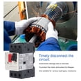 thumbnail image 3 of Motor  Circuit Breaker, 3P Overload  Switch Manual Motor Starter Button, Motor Starter  Switch Overload Disconnect  with 35Mm Rail Mount, 3 of 8
