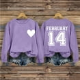 thumbnail image 2 of Valentine's Sweatshirts for Women Crew Neck Hoodies Heart Print Pullover February 14 Print Clothes Graphic Hoodie Holiday Fashion Shirts 2026 Valentine Day Outfit Clothes, 2 of 6