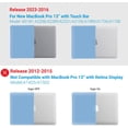 thumbnail image 2 of IBENZER Compatible with 2025 2024 M2 M1 MacBook Pro 13 Inch Case 2025-2016 A2338 A2289 A2251 A2159 A1989, HardShell Case+Keyboard Cover+Type-C+Screen Film for Mac Pro 13, Airy Blue, ARBL, 2 of 9