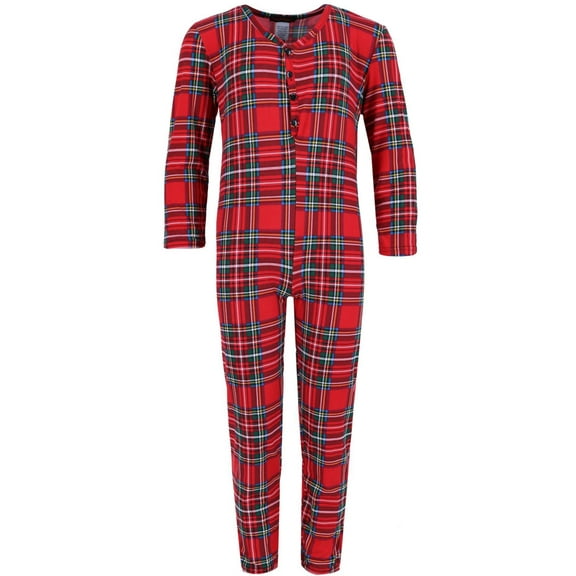 Grumpy & Gorgeous Girl's Plaid Pajama Onesie
