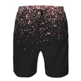 thumbnail image 4 of Naloa Rose Gold Glitter1 Men's Beach Shorts, Surfing shorts, Swim trunks, Quick Dry Swim Trunks for Surfing Beach Fun - Medium, 4 of 9