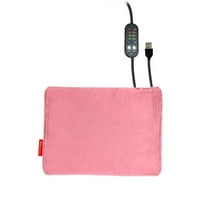 Pet Ice Mats Compact Heating Pad Adjustable Temperature Cat Mat with Timer Heating Bed Chew Cord Indoor Use 11x8 Inches