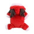 thumbnail image 2 of Christmas Antler Pet Costume, 4-Leg Thick Dog Winter Sweater, Festive Reindeer Jumpsuit for Small Dogs and Cats Cold Weather, Red, XXL, 2 of 7