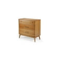 thumbnail image 5 of Camaflexi Mid-Century Solid Wood Dresser, Modern 3 Drawer Dresser for Bedroom, Castanho Finish, 5 of 9