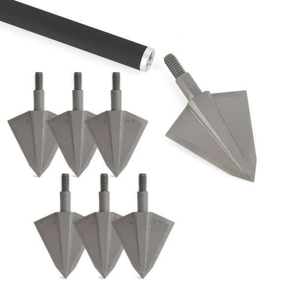 150 Grain Archery Broadheads – 2-Blade One-Piece Steel Tips