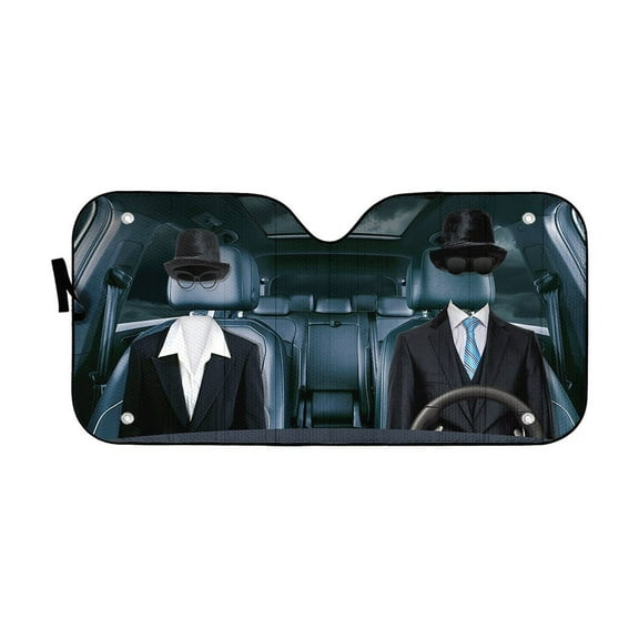3D Invisible Couple Windshield Sunshade Universal Fit Cars Suv Truck