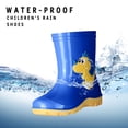 thumbnail image 5 of Siilsaa Rain Boots for Boys Kid Rain Boots Slip On Non-Slip Rubber Waterproof Ankle Boots Rain Shoes Blue,3, 5 of 5
