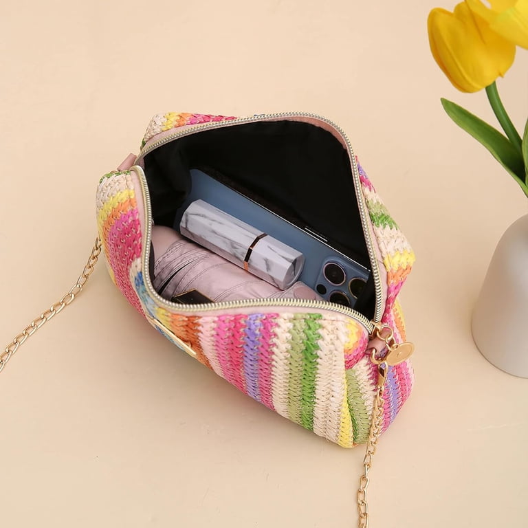 Colorful Woven Women\'s Bag Genuine Italian Woven Leather Handbag | Patchwork Style | Shop main image 3