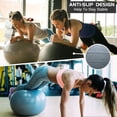 thumbnail image 3 of 75cm Yoga Ball, Exercise Ball for Fitness, Stability, Balance & Birthing, Anti-Burst Professional Quality Design Balance Ball Pilates Core&Workout Ball with Quick Pump - Home Gym Office Chair, 3 of 7
