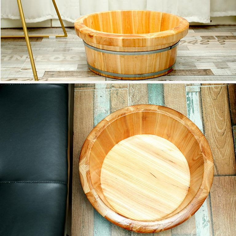 Wooden on sale foot tub
