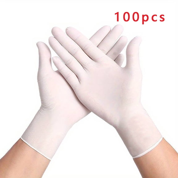 100 Pcs,Disposable Nitrile Gloves - Nitrile Material, High Elasticity, Not Easy to Break, Thickened & Non-Allergenic