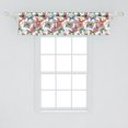 thumbnail image 2 of Ambesonne Butterfly Valance Pack of 2, Carnations Vintage, 54"X12", Multicolor, 2 of 4