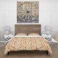 thumbnail image 2 of Designart 'Pattern with Stylized Autumn Leaves' Modern & Contemporary Duvet Cover Set, 2 of 4