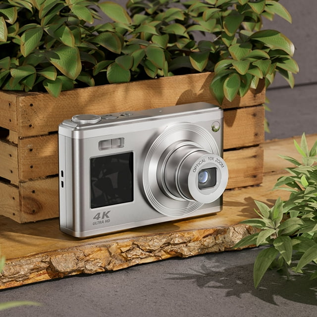 Cámara digital 4K HD Cámara digital óptica Pantalla de 64 millones Cámara de belleza para selfies Toma una foto