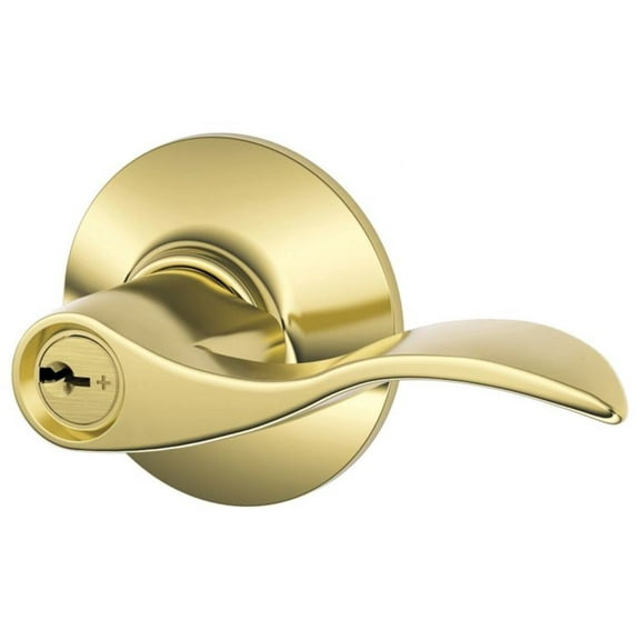 Schlage F80-Acc-Rh Accent Right Handed Single Cylinder Keyed Entry Storeroom Door Lever