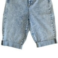 thumbnail image 3 of FRAYED JEANS High Rise Baggy Shorts With Cuffed Legs Women's Size 29, 3 of 4