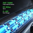 thumbnail image 5 of Bodywel Folding Electric Bikes Adults, 14" Ebike for Teens, 500W Peak Motor, Commuter E Bike, 20Miles, Electric Bicycle, 36V 10AH Battery, UL2849, 5 of 11