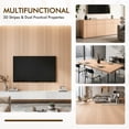 thumbnail image 6 of Grusce 15.75"x118" Peel and Stick PVC Slat Wall Panel Fishbone Wood Grain Pattern Self Adhesive Thick Wallpaper Panel 3D Soundproof for Walls and Ceilings, 6 of 11