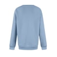 thumbnail image 3 of Suéter navideño MIARHB para mujer, moda informal, manga larga, estampado navideño, cuello redondo, sudadera con capucha, sudaderas con estampado G*rinch, azul claro/XL, 3 of 4