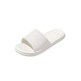 thumbnail image 2 of Womens White Slide Sandals, Cloud Foam House Slippers Non-Slip for Bathroom Shower Water-Resistant EVA Indoor Outdoor Comfort Slides,Size 38, 2 of 6