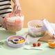thumbnail image 5 of Fiudx Ofertas del día Fiambrera para ensaladas Fiambrera para microondas Fiambrera Simples Fiambrera para frutas Tazón redondo de doble capa para el almuerzo, 5 of 7