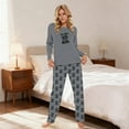 thumbnail image 2 of Pajamas Set for Women Highland Cow Printed Long Sleeve Shirts Soft Pants Sleepwear Outfit, 2 of 4