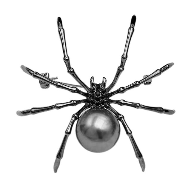 Aleación Spider Fashion Pin Broche Novedad Mujeres Accesorio de joyería de Halloween para mujeres