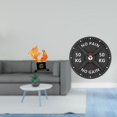 thumbnail image 2 of Figura coleccionable de carpa con forma de mancuerna, reloj de pared, resina acrílica, decoración moderna, artesanía artística, ideal para el hogar, g, 2 of 8
