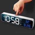 thumbnail image 5 of Adjustable Sound LED Digital Screen Alarm Clock - ABS Rechargeable Wake Up Clock for Office, 5 of 8