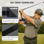 Golf Swing Trainer Aid - 90° Keeper Posture Correction Tool - Improve Accuracy & Prevent Over-Swinging