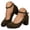 Green, variant on Women's Chunky Heels Closed Toe Suede Work Sandals Low Block Heeled Business Pumps Ladies Daily Sandal with Ankle Strap Red Size 9.5