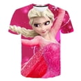 thumbnail image 1 of Camisetas de Frozen 2 para niños, novedad de verano, camisetas con estampado Kawaii de la serie Disney 1-14Y, camisetas de moda Harajuku Elsa Anna Princess 6M Gao Jinjia LED, 1 of 2