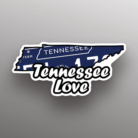 Tennessee Love State Shape Great Gift Idea Single 5 Inch Magnet Made in The USA Car Auto Tool Box Refrigerator Magnet S11867