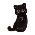 thumbnail image 2 of Cute Cat Plush Long Body Pillow Cuddle Cartoon Stuffed Animals Cat Plushie Soft Doll Pillows Gifts for Kids Girls Black, 2 of 5