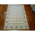 thumbnail image 5 of Hand-hooked Morocco Ivory/ Blue Polypropylene Rug (6' x 9'), 5 of 5