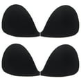 thumbnail image 2 of SAYFUT 2 Peice Strapless Bra Push up Reusable Silicone Women Self Adhesive Sticky Backless Dresses and Wedding Party Bra, Multiple Styles and Sizes, Beige/ Black, 2 of 7