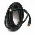 thumbnail image 2 of Leviton C5851-12G-841 12-Foot Coaxial Video Cable, Gold Plug Ends, F-Type RG59, Black, 2 of 2
