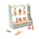 thumbnail image 3 of Juego de helado de madera, juguetes de comida artificial, con soporte de madera, juguete de simulación de helado para niños de 2 a 4 años, regalos de, 3 of 9