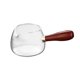 thumbnail image 4 of Tetera de vidrio con mango de madera, ideal como regalo para los amantes del té. Tetera para café expreso. Estilo B, 4 of 9