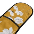 thumbnail image 4 of Yayeee Double Oven Mitt Kitchen Heat Resistant Baking 35" x7" Quilted Glove, White Flowers, 4 of 6